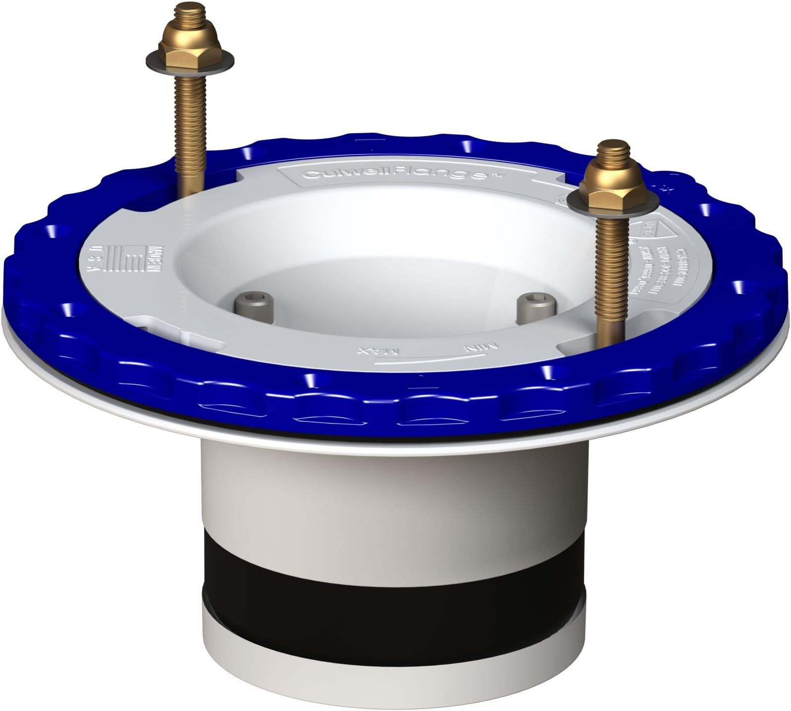 CulwellPC4-PK Floor Protecting Toilet Flange (4 Pack), 4", Piece