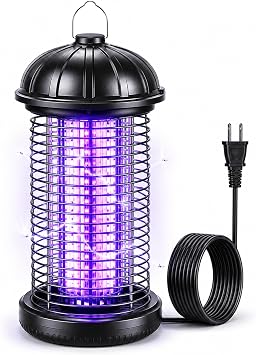 CXRUY Electric Bug Zapper Outdoor, Mosquito Killer Lamp, Hanging Waterproof Insect Zapper Fly Trap for Indoor Outdoor Patio Garage