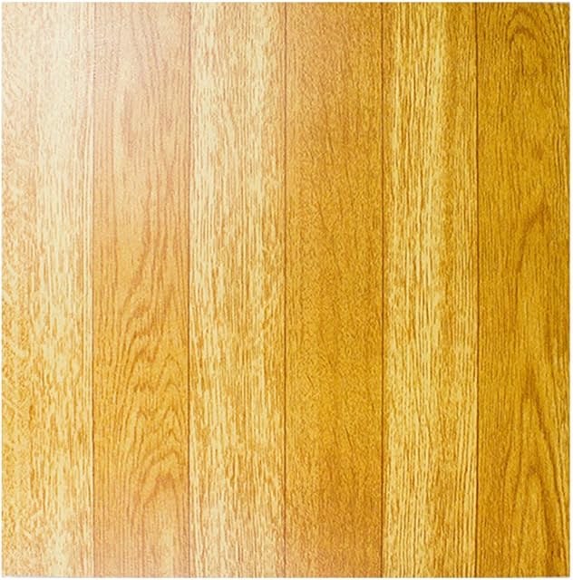 DIVCHI Light Plain Wooden Floor Effect, 12 Inch x 12 Inch, Self Adhesive Vinyl Floor Tiles (20 PCS)