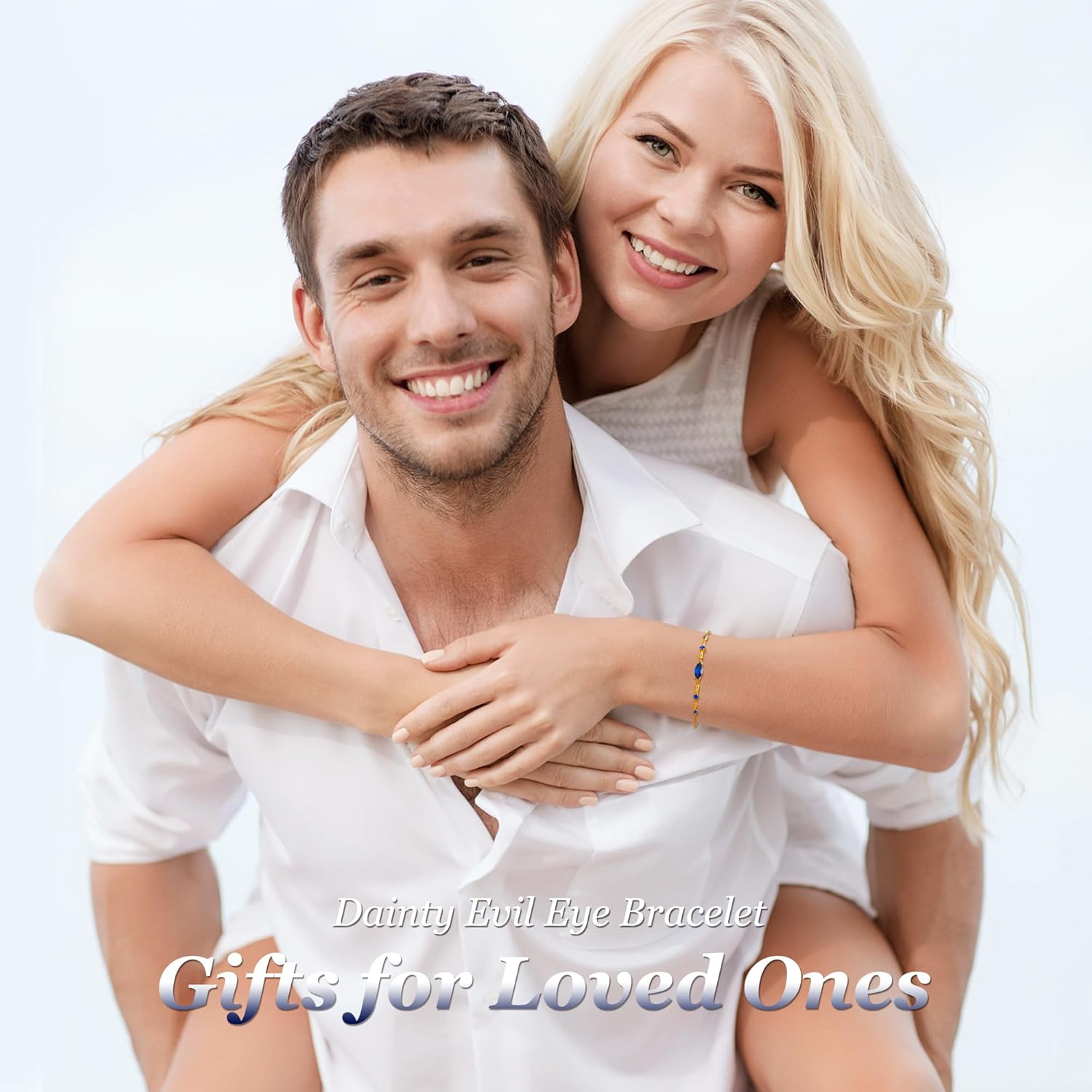 E Gifts for Her Birthstone Bracelets: 5A CZ REAL 18K White/Yellow Gold Plated 925 Sterling Silver Charm Chain Link Bracelet - Birthday Gift for Women Wife Mom Daughter Girlfriend - Image 3