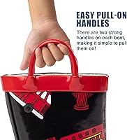 Vista 3 de NORTY - Botas de lluvia, de goma, impermeables, para niños botas de lluvia unicolor y estampadas, para niños