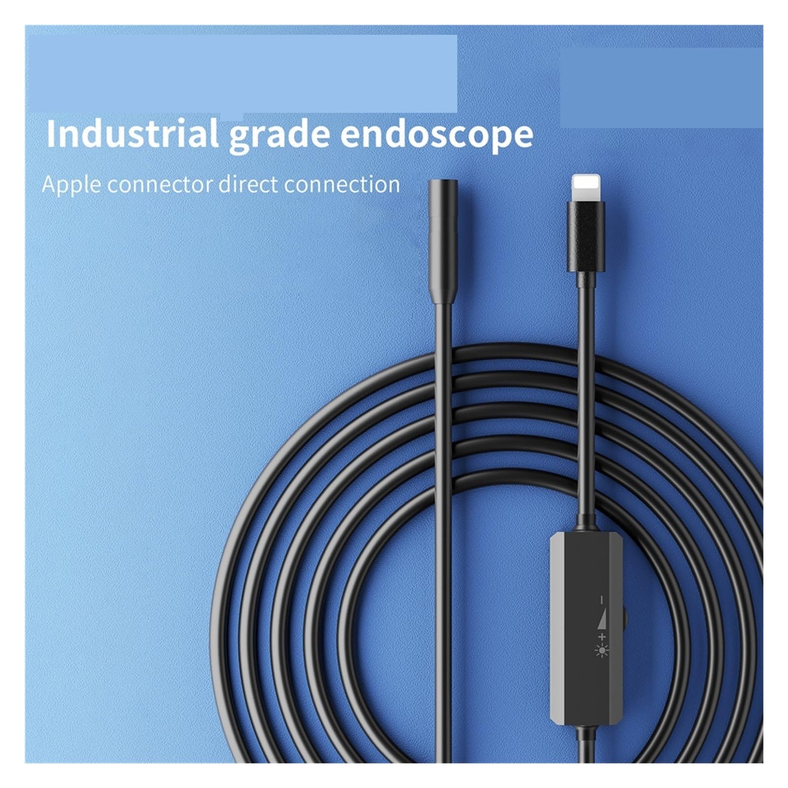 Kamera Endoskopowa 8MM Samochody Endoskopowa IP68 Wodoodporna 8 Diod LED Kontrola Boroskopowa Profesjonalna Kamera Inspekcyjna(10m,Rigid Cable)
