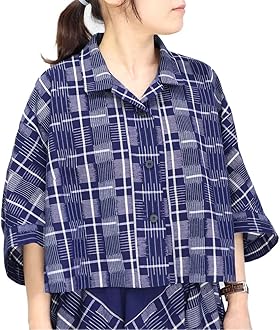 【未使用】 ギエモン 儀右衛門 儀右ヱ門 フリル スキッパー チュニック 市松柄 楽天市場】久留米絣 儀右ヱ門（シャツ・ブラウス｜トップス