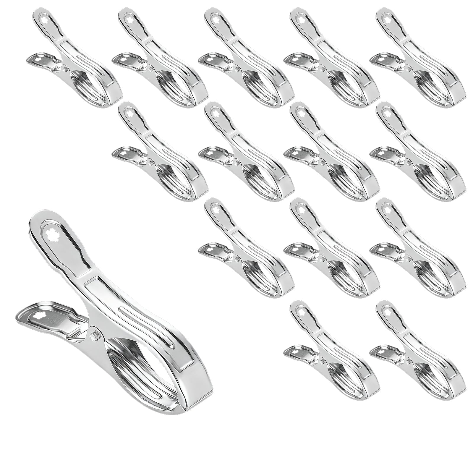 15 pinzas para cubierta de piscina, pinzas para lona de acero inoxidable con fuerte fuerza de sujeción, clips de fijación, pinzas de piscina, abrazaderas de sujeción para piscinas sobre el suelo, lona