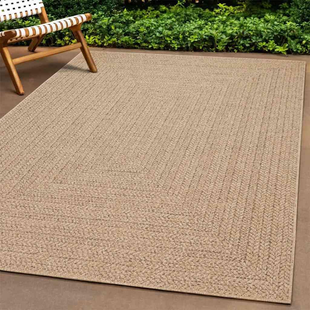 Tapis de sol pour terrasse et jardin ZIZUR 240x340 grand format lavable