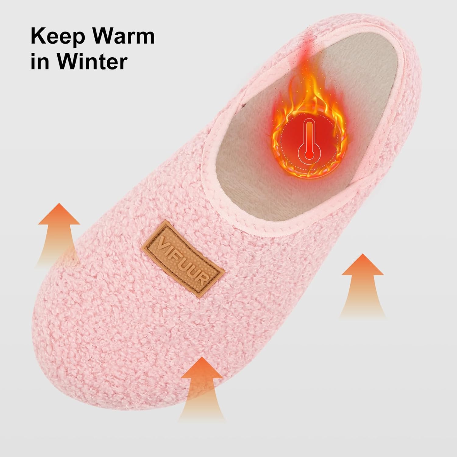 VIFUUR House Slippers for Women Men Slip on Indoor Barefoot Slipper Socks Fuzzy Cozy Sock Shoes for Home Bedroom Travel - Image 6