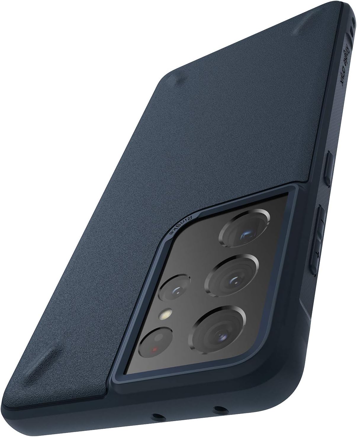Ringke Onyx Compatible with Samsung Galaxy S21 Ultra Case Rugged Shockproof TPU Non-Slip Texture Frame Bumper Phone Cover for S21 Ultra 6.8-inch - Navy