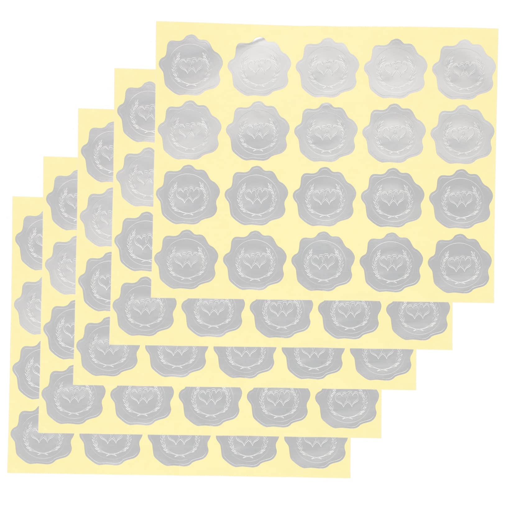 SHINEOFI 20fogli Etichette Adesive Per Buste e Confezioni Di Stickers Per Chiusura Pratiche Adesivi Per Decorare e Informare Adesivi Saldabili Per Uso Domestico Facile Applicazione Su