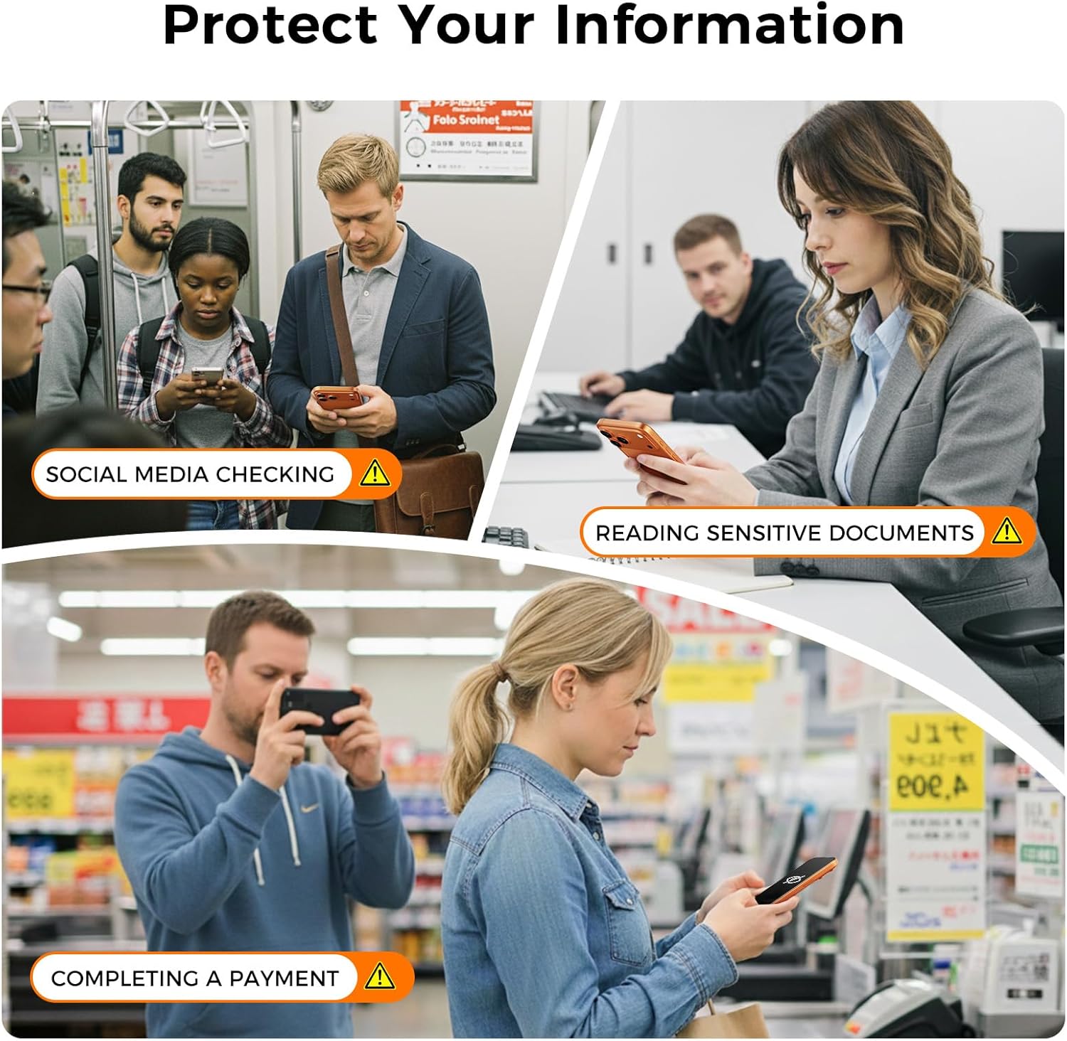 NeverBreak 9H+ Hardness for iPhone 17 Pro Privacy Screen Protector 12FT Military Grade Protection (Scratch, Shatter, Drop Resistance) Tempered Glass Full Coverage 6.3", 2 Pack with De-Bubble Card - Image 6