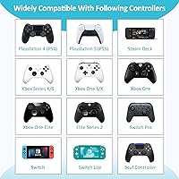 Vista 2 de MoKo 18 anillos de precisión con control de movimiento para PS5, Steam Deck, PS4, Xbox Series XS, Xbox One, Switch, Switch OLED, Switch Pro
