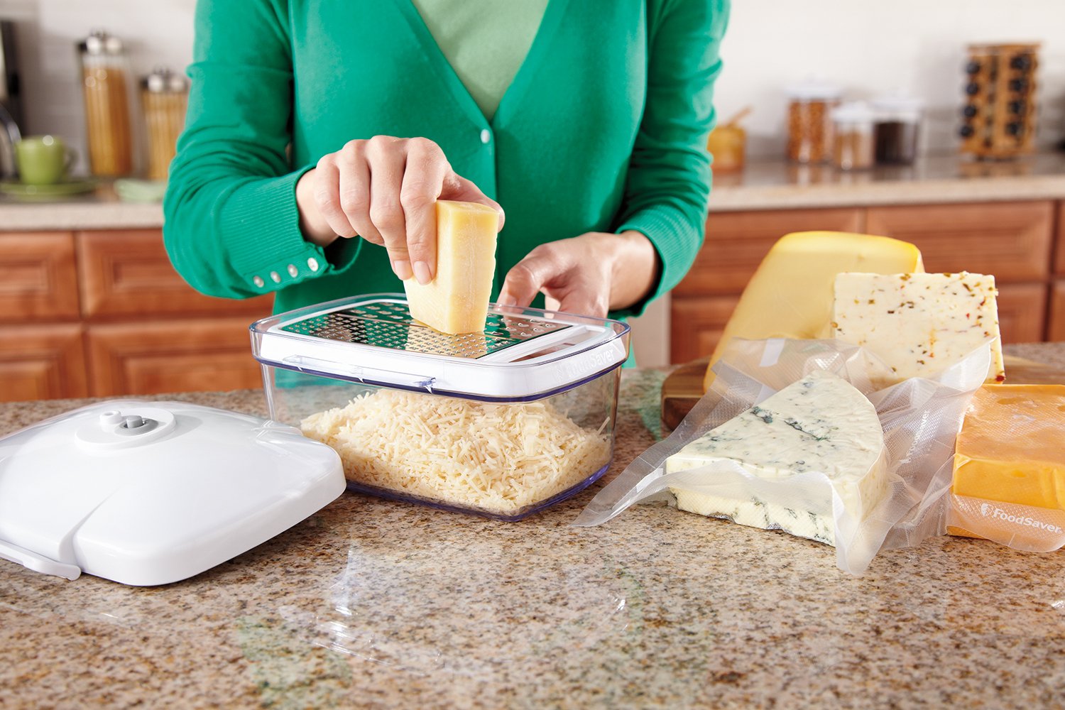 Amazon | FoodSaver長方形キャニスターwithボーナスCheese Grater