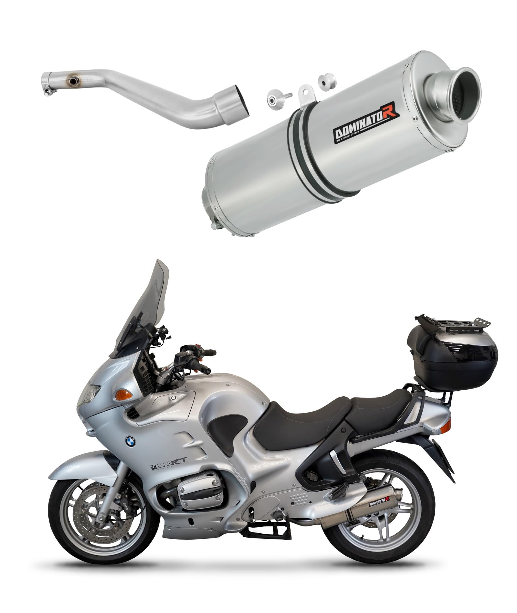 R 1100 RS Marmitta racing OVAL Dominator Exhaust Terminale di Scarico Silenziatore