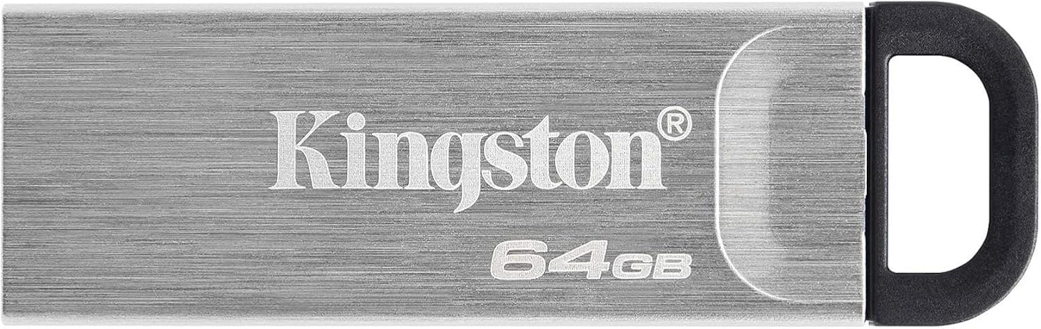 Kingston 64GB DataTraveler Kyson USB 3.2 Gen 1 200MB/s Read Metal Flash Drive (3-Pack) (3 Items)