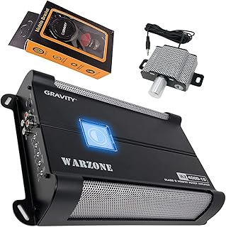 Gravity 4000.1D Class D Car Amplifier - 4000 Watts, 1 Ohm Stable, Digital, Monoblock, Mosfet Power Supply, Great for Subwoofers (2nd Generation) with Gravity Phone Holder Bundle
