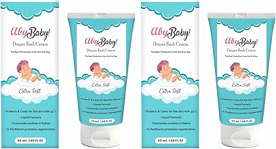 ABY BABY Diaper Rash Cream 60 ml (Pack of 2) | Ideal for Diaper Rashes | Baby Rash Cream | Natural Ingredients for Rashes and Irritation