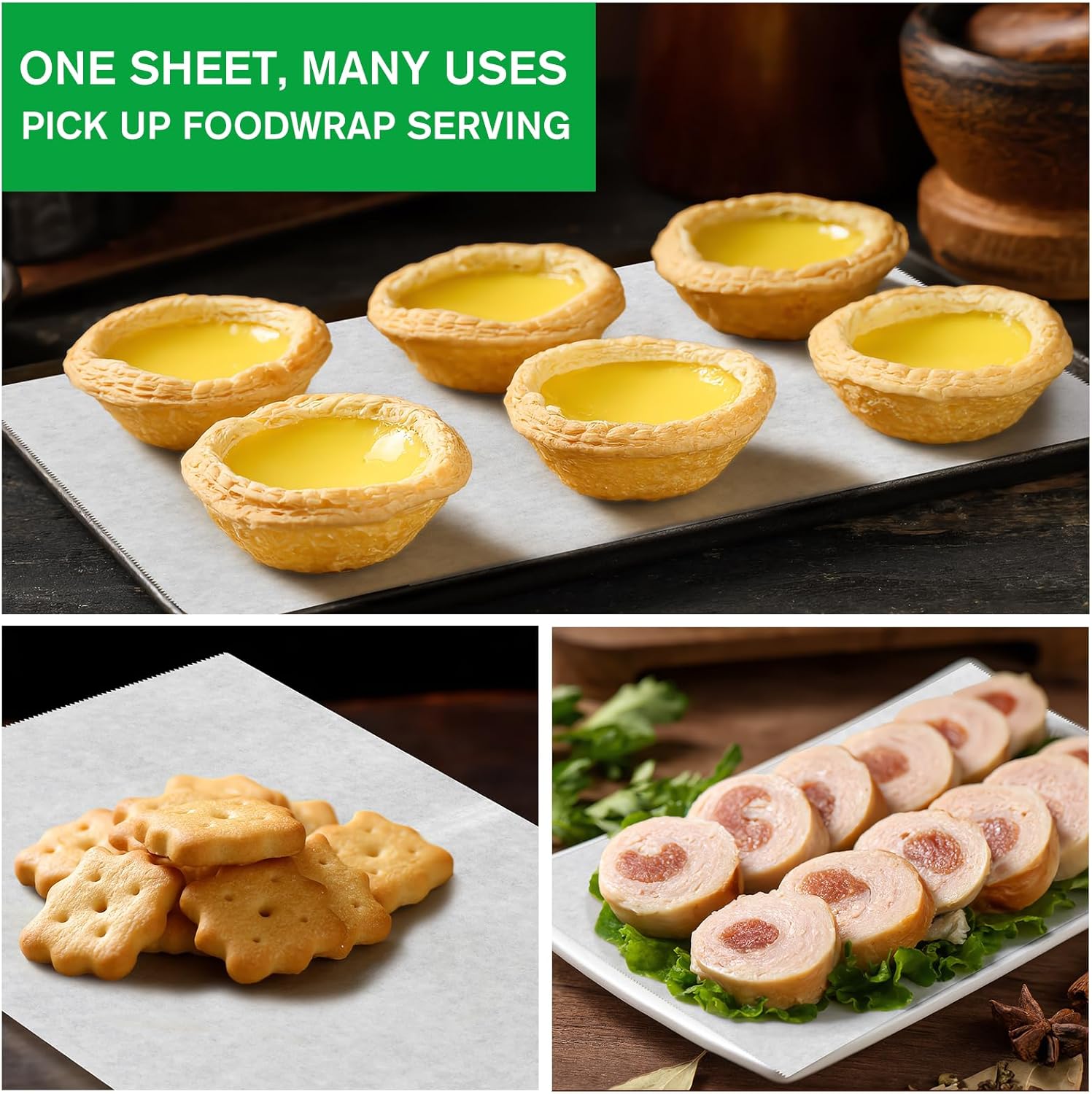 EcoDispose 2000 Count 10" x 10-1/2" Precut Pop Up Deli Paper Sheets, Interfolded Heavy Duty Oil-Resistant White Paper for Bakery, Food Wrap, Serving, Oven, Air Fryer & Microwave