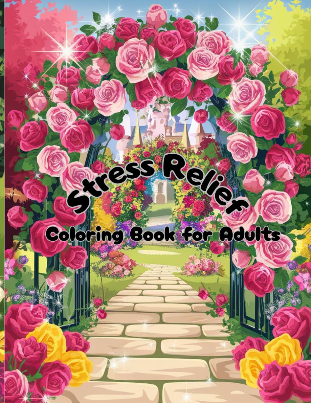 Stress Relief Coloring Book for Adults: Relaxing Floral and Nature Designs to Calm Your Mind, Reduce Anxiety, and Inspire Creativity