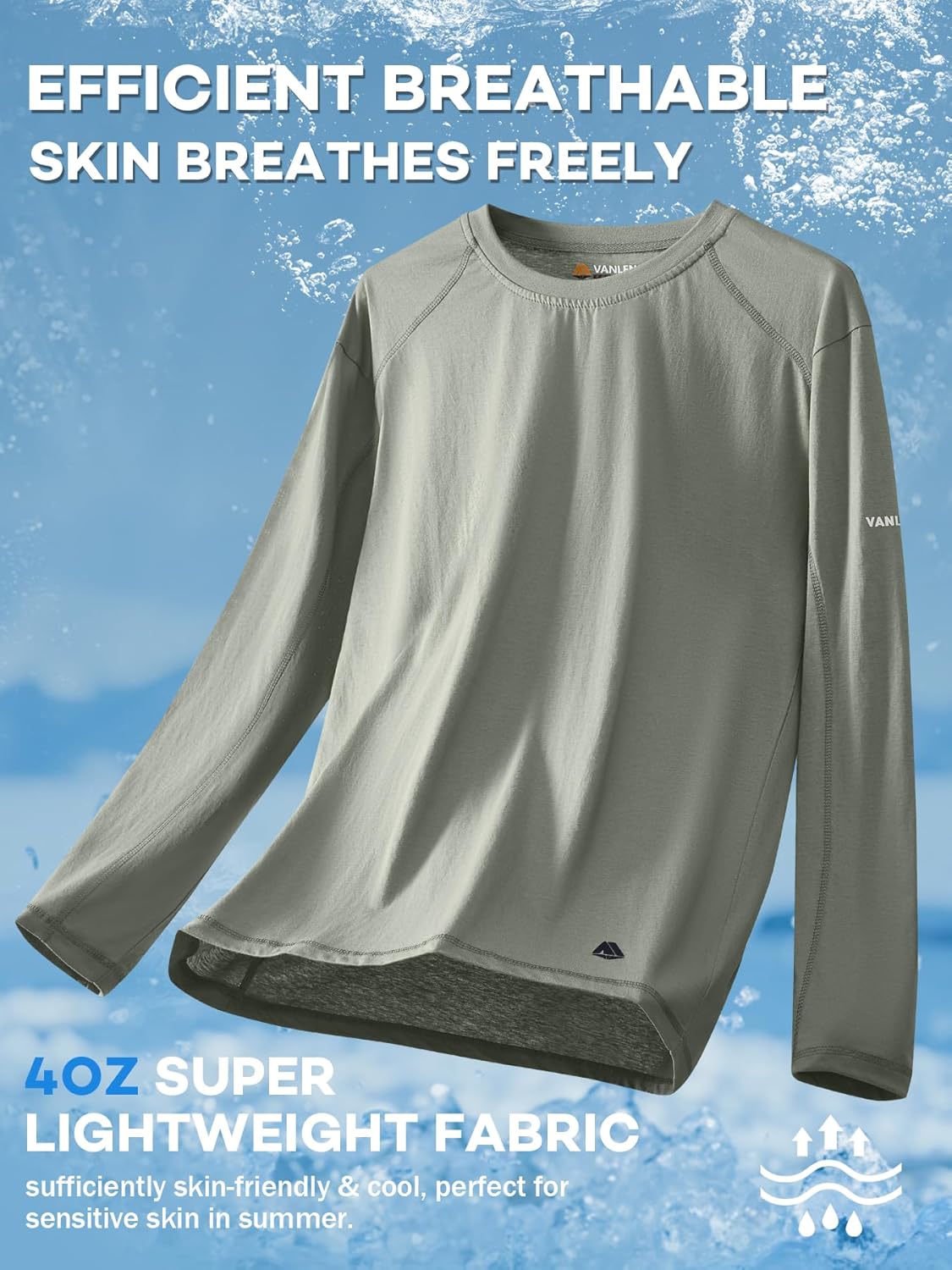 FR Shirts for Summer 4oz Lightweight Flame Resistant Base Layer CAT1 Fire Retardant Crew Shirt - Image 2