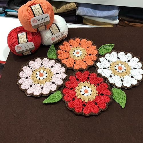 Miniatura 5 de Yarnart Jeans - Hilo de algodón Amigurumi, hilo de algodón de ganchillo, hilo de tejer, hilo de algodón amigurumi, hilo turco, 55% algodón - 45% PAC