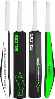 Jaspo SLOG Full Size Plastic Tennis Cricket Bat 34" x 4.5" - Lightweight Waterproof for Adults Kids Backyard Beach Fun