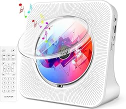 Portable CD Player with Speakers, ROADOM CD Players for Home, Bluetooth CD Player with Stereo Sound,Remote Control,Supports CD/Bluetooth/FM Radio/USB Drive/AUX/Timer/Repeat