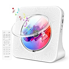 Portable CD Player with Speakers, ROADOM CD Players for Home, Bluetooth CD Player with Stereo Sound,Remote Control,Supports CD/Bluetooth/FM Radio/USB Drive/AUX/Timer/Repeat