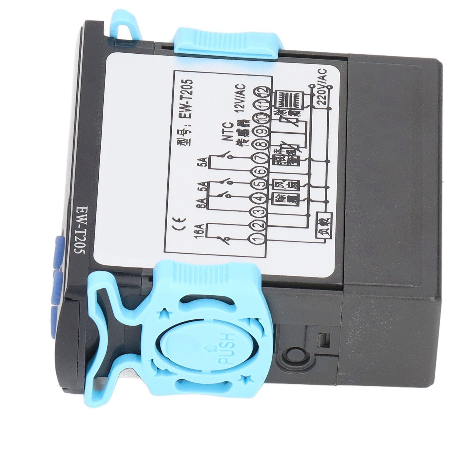 Termostato intelligente digitale dedicato per l'archiviazione del regolatore di temperatura AC12V Design ultra sottile per apparecchiature di refrigerazione con trasformato