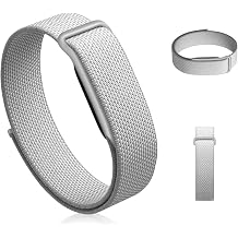 For Google Fitbit Air Watch Band, Breathable Nylon Sport Loop Strap with Adjustable Buckle, Lightweight Woven Replacement Wristband for Google Fitbit Air Smartwatch Men Women