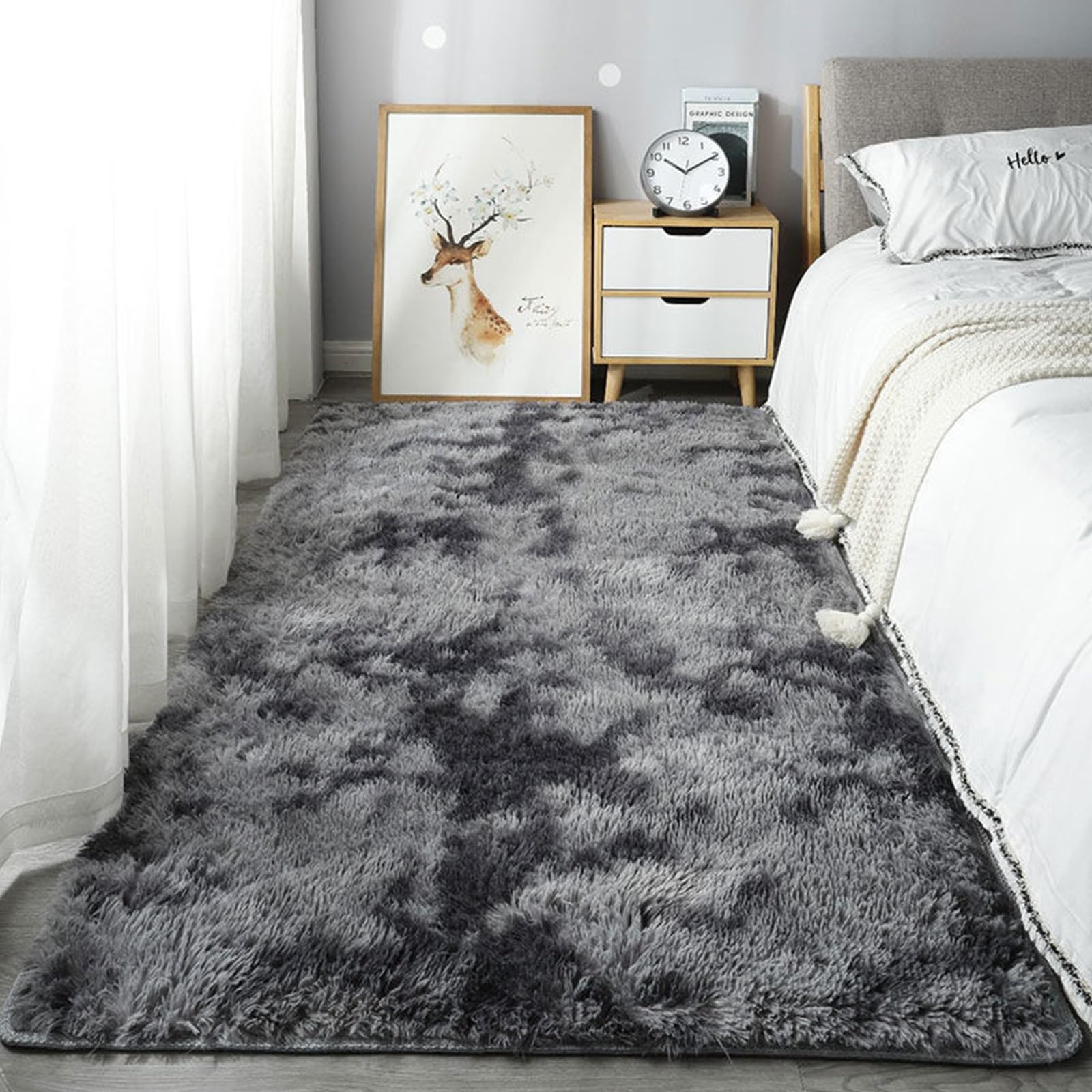 Tapis de salon moderne fini les glissades avec ce grand tapis antidérapant