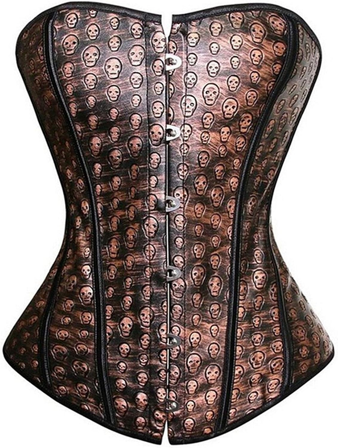 Ladies Faux Leather Corset Gothic Punk Halloween Corsets Feast Clothing