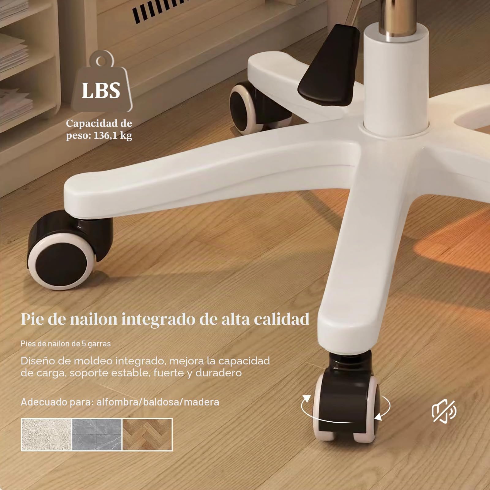 Silla pequeña de Escritorio Silla giratoria con Respaldo de Cuero PU Altura Ajustable Silla giratoria para tocador, Trabajo y Ordenador para Oficina en casa, Dormitorio