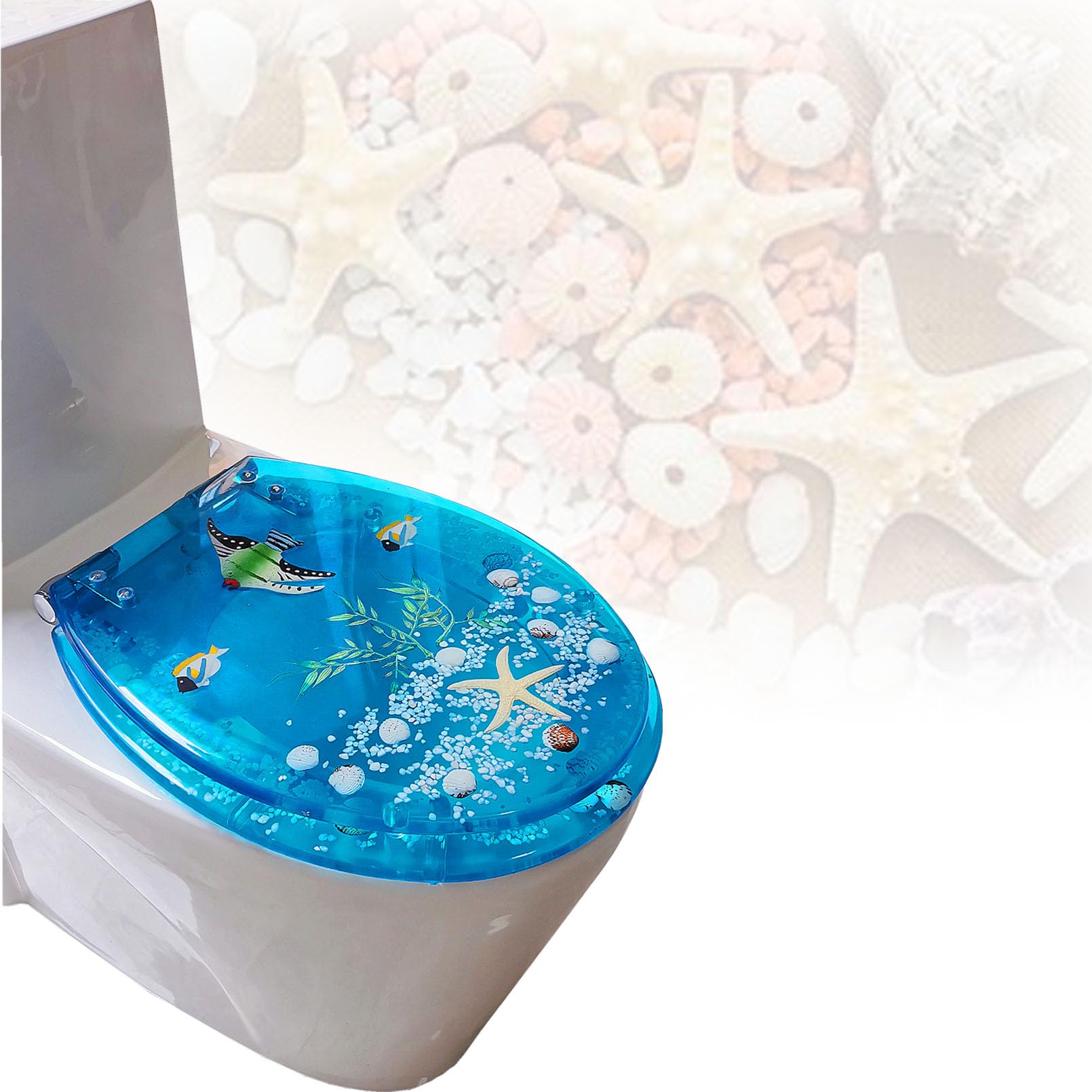 Abattant WC avec fermeture douce soft-close et bouton de déclipsage rapide