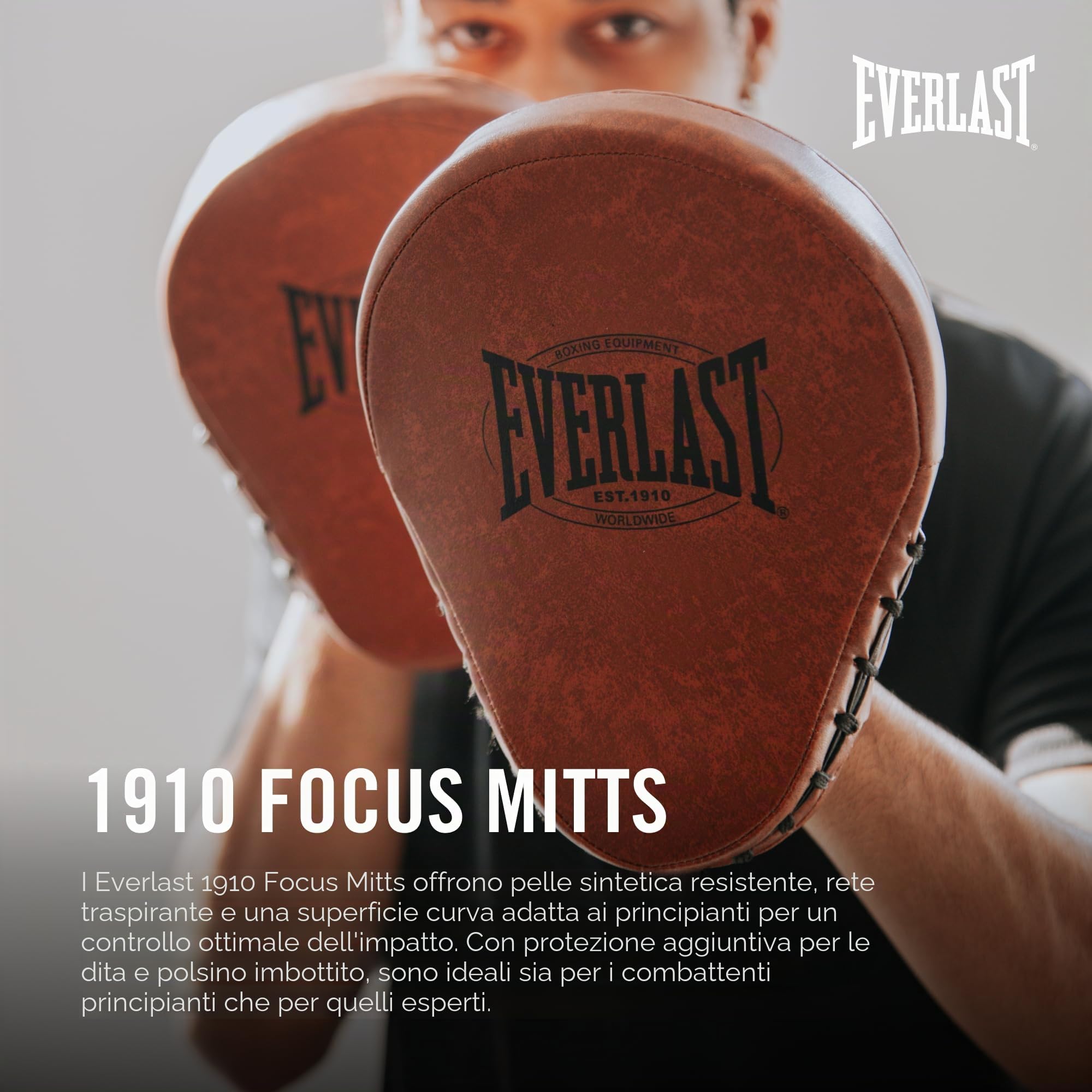 Everlast 1910 Boxing Gloves | Advanced Gloves for Men and Women | Hook and Loop with Triple-Layer Foam & Wrist Support for Injury Prevention | Heavy Bag & Speedbag Training