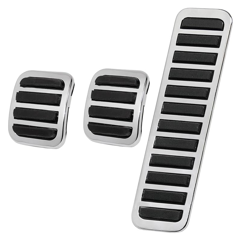 Kit de capas para pedais IAP Performance AC721971 com acabamento cromado para VW Beetle