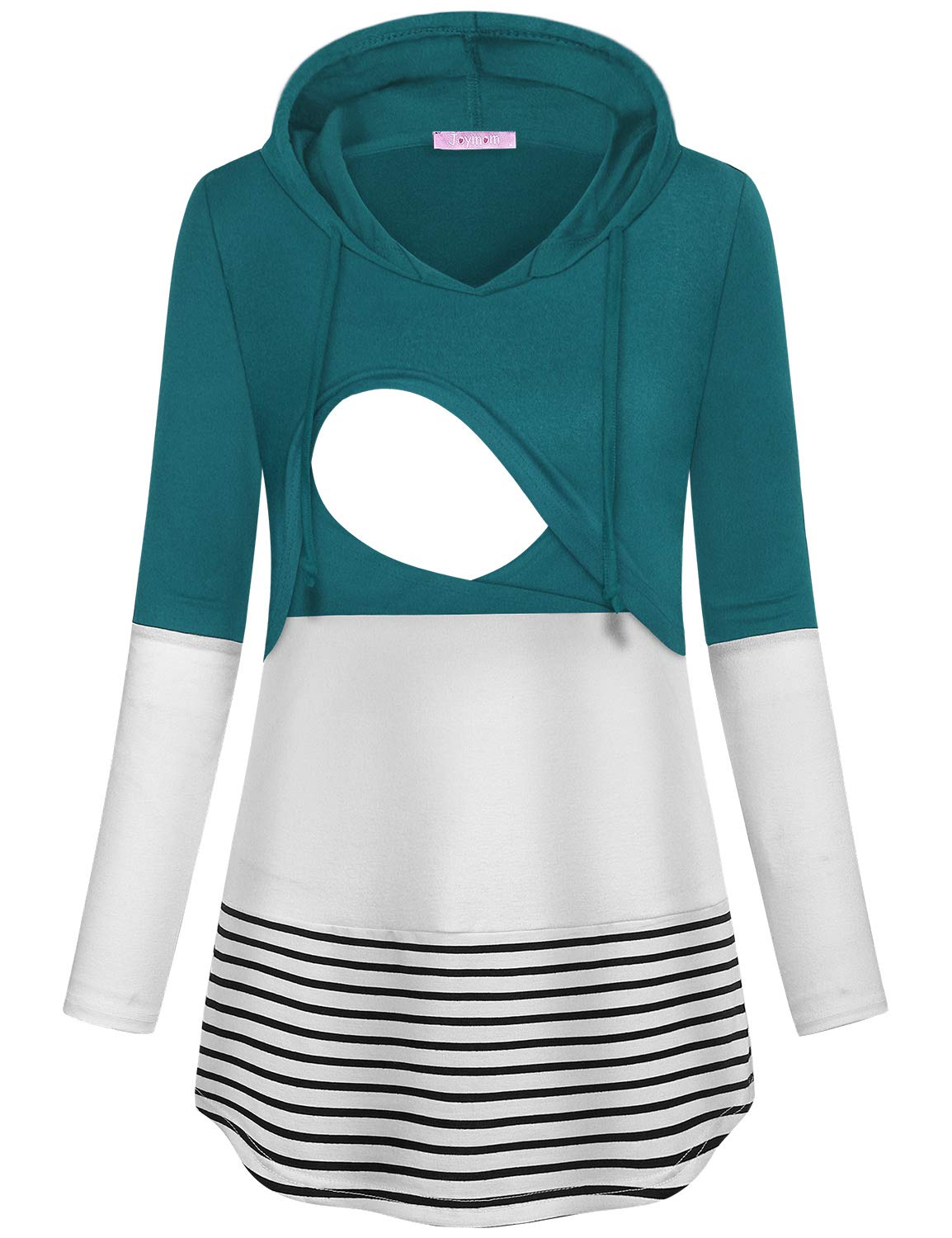 Fashion Nursing Hoodie Shirts for Breastfeeding, Maternity Tops