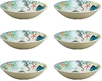 Vista 9 de UP ware Crab - Juego de cuencos redondos de melamina para pasta, arroz, sopa y ensalada, sin BPA, apto para lavavajillas, a prueba de roturas