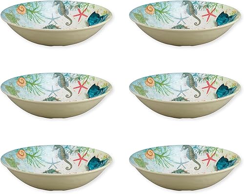 Miniatura 9 de UP ware Crab - Juego de cuencos redondos de melamina para pasta, arroz, sopa y ensalada, sin BPA, apto para lavavajillas, a prueba de roturas