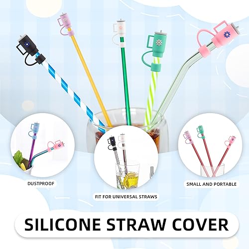 Miniatura 2 de Tapón de silicona para derrames Stanley de 4030 onzas, vaso The Quencher H2.0 Flowstate con asa para accesorios de taza, incluye tapa de pajilla,