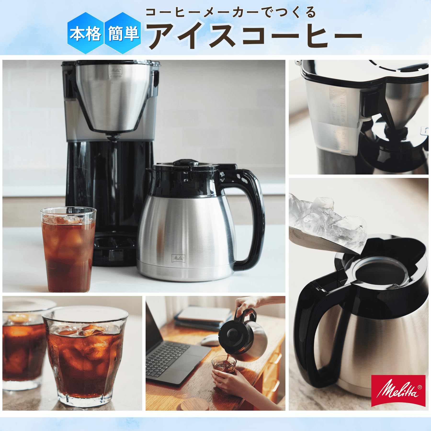 Amazon | メリタ(Melitta) コーヒーメーカー 新イージートップサーモ