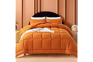 WhatsBedding Wake Up Happy: Orange Comforter Twin
