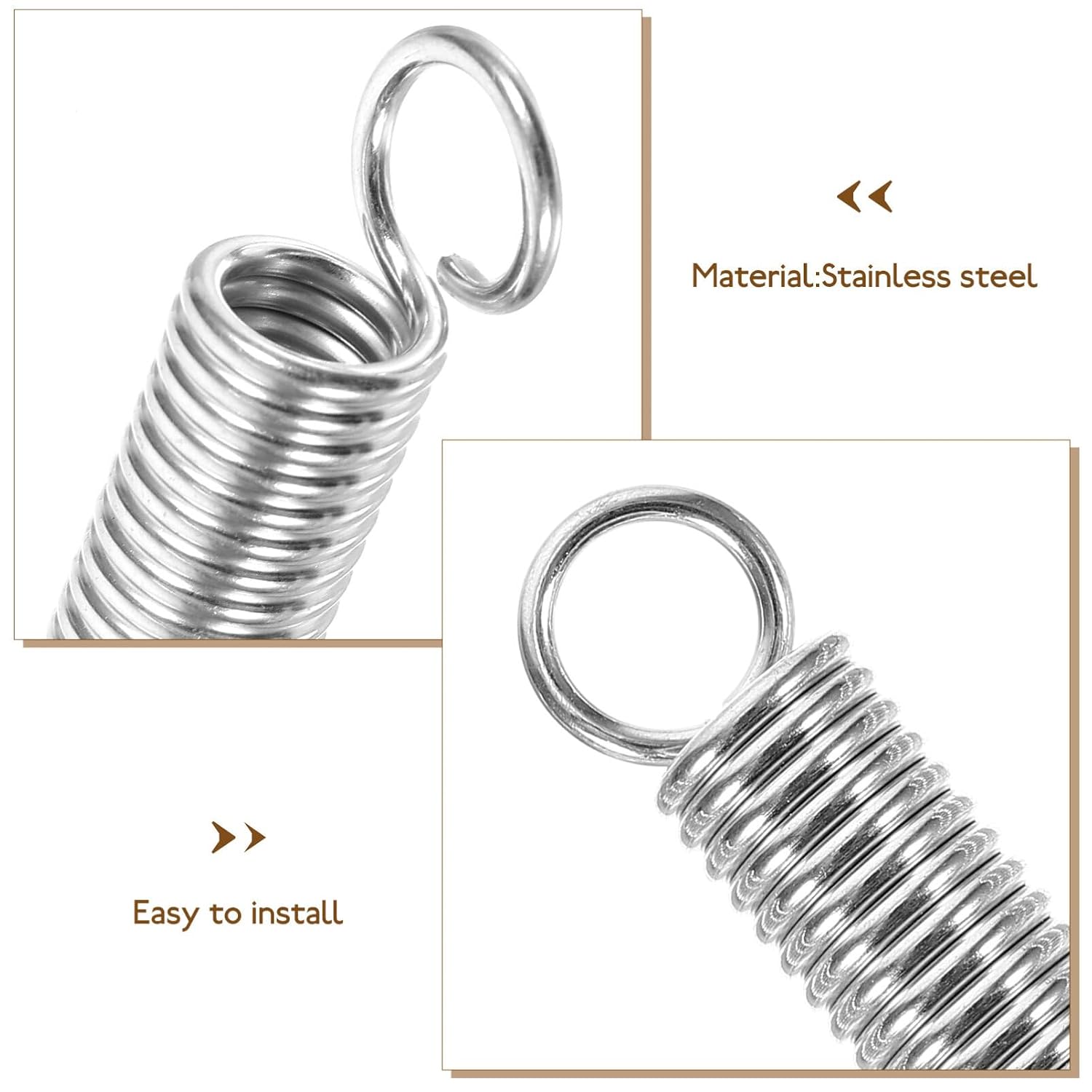 iplusmile 10pcs Extension Springs for Mechanical Applications Compressed Tension Springs Hook Ends for Repair and Replacement