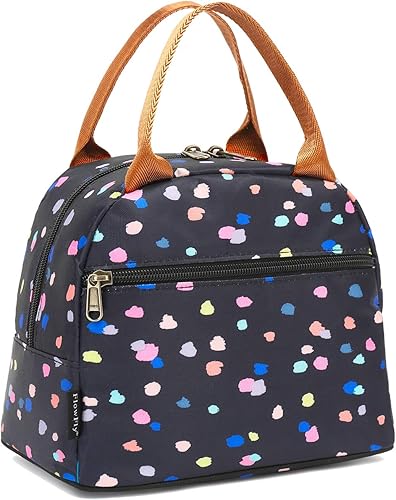 Miniatura 26 de Bolsa de almuerzo aislada FlowFly - Bolsa de asas organizadora para mujeres/hombres, Café