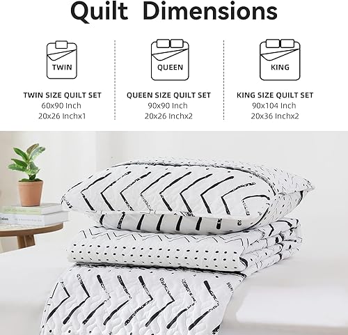 Miniatura 2 de JANZAA Juego de ropa de cama bohemio tamaño Queen  Colcha geométrica ligera, juego de ropa de cama de poliéster suave para todas las estaciones,