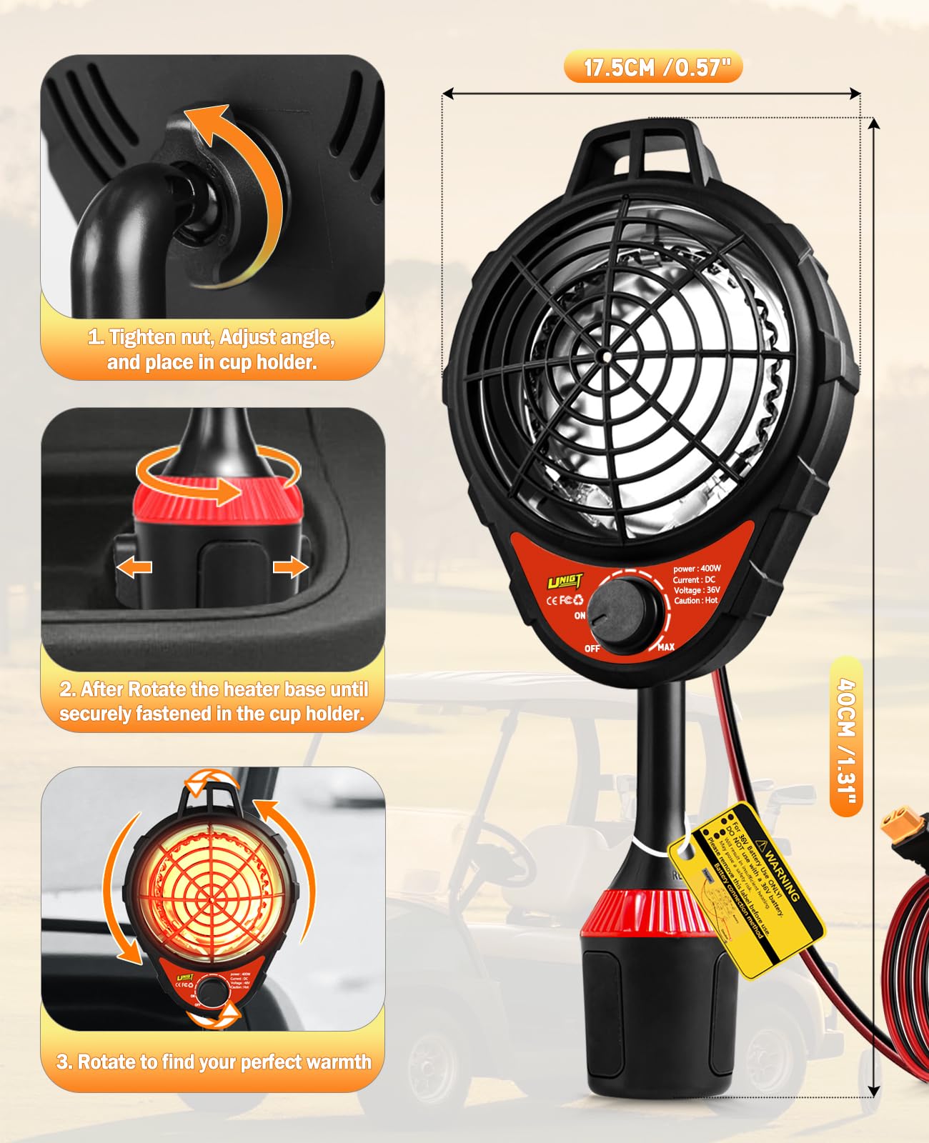 best electric golf cart heater