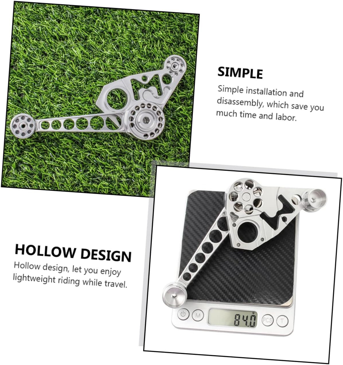 GANAZONO 1Pc Chain Tensioner Bracket Durable CNC Aluminum Alloy Rack for Folding Bikes Easy Installation Resistant for Bike Enthusiasts