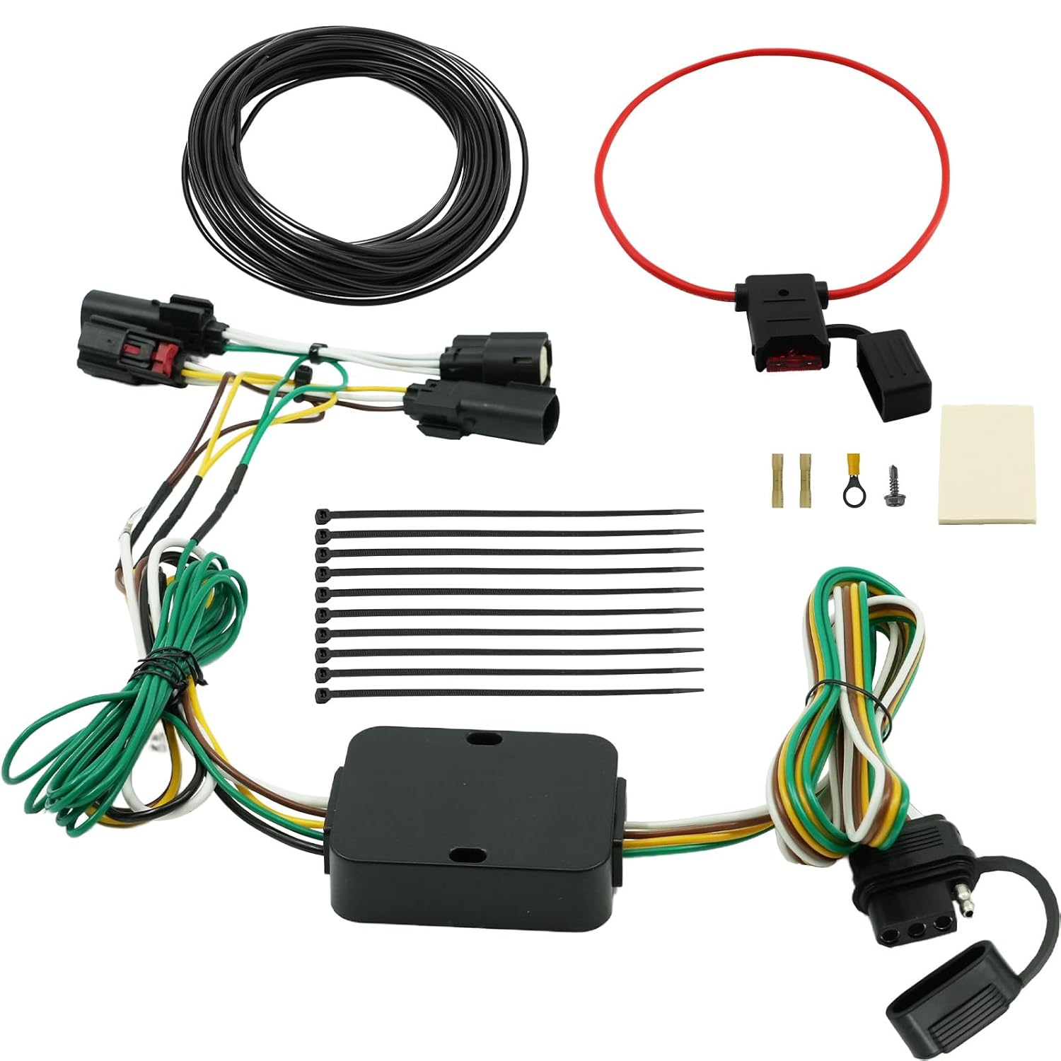 56322 Trailer Wiring Connector, 4-Pin Trailer Wiring Harness, Compatible with 2017-2020 Pacifica