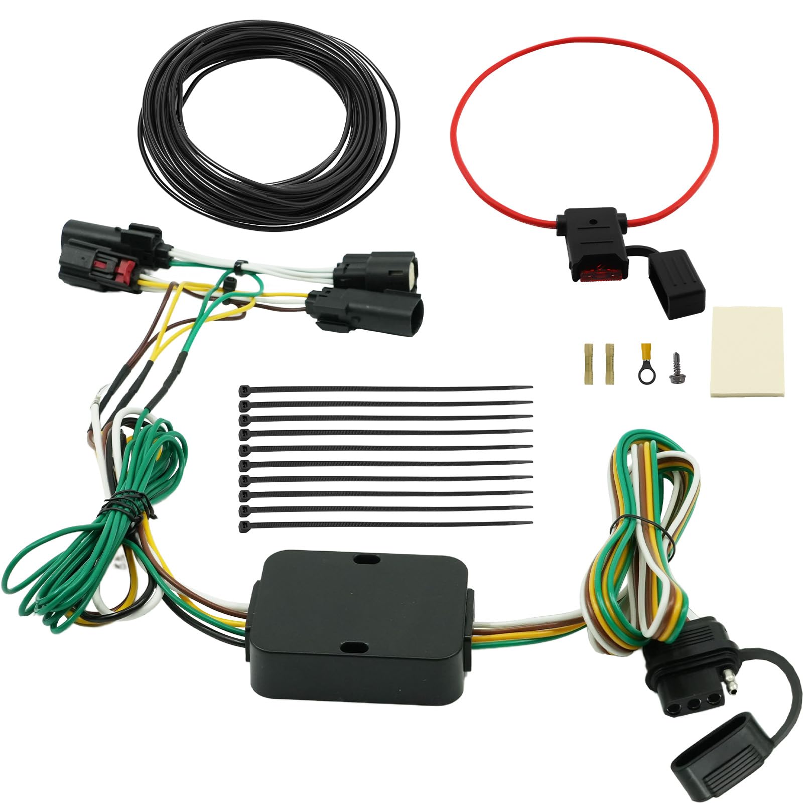 56322 Trailer Wiring Connector, 4-Pin Trailer Wiring Harness, Compatible with 2017-2020 Pacifica
