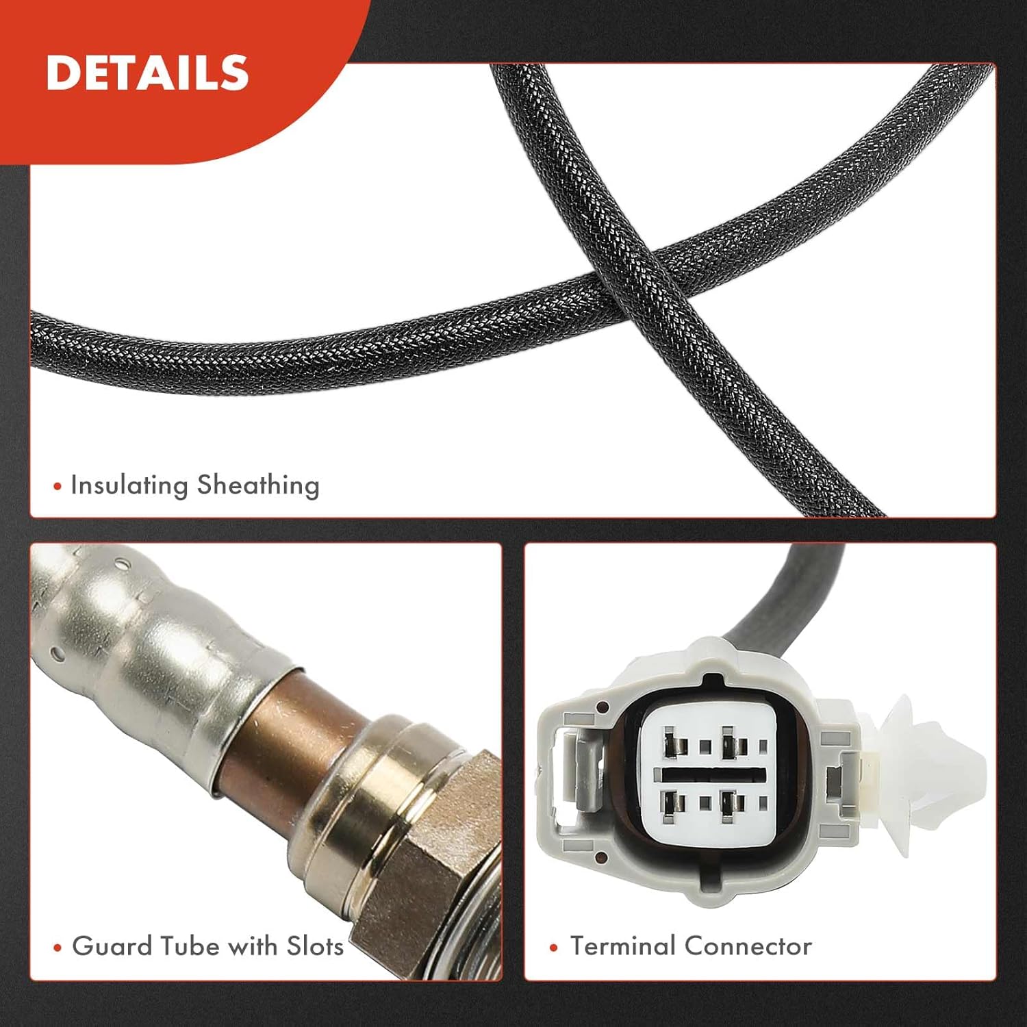 A-Premium O2 Oxygen Sensor Compatible with Jeep Grand Cherokee 1999-2000 & Dodge Durango 2000 4.7L, Dakota 2000 4.7L, Upstream & Downstream, 4-PC Set, Replace# ST24947