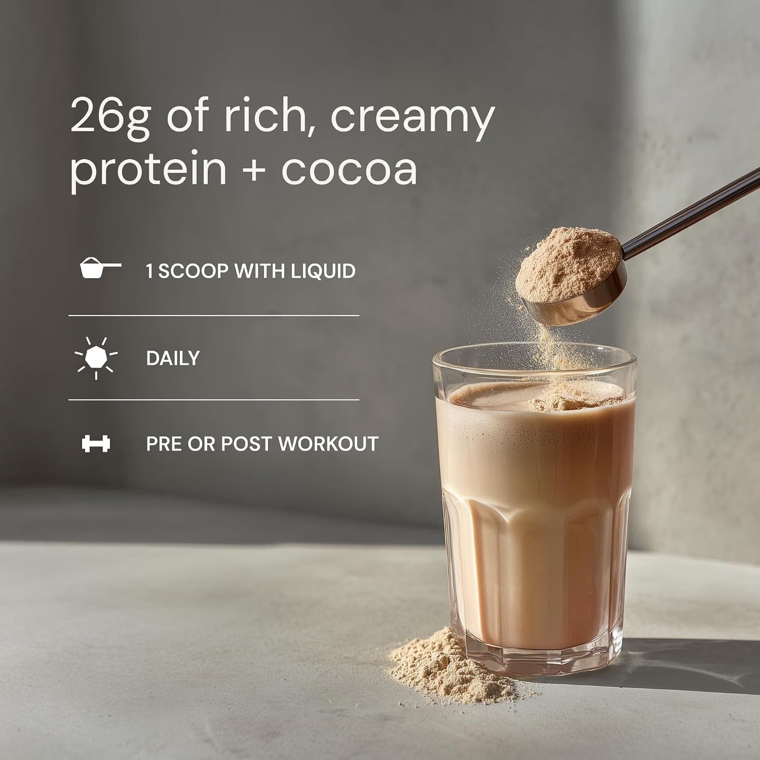Blueprint Bryan Johnson Chocolate Protein Powder – Vegan Plant-Based Supplement with Cocoa Powder – Clean Ingredients – 26g Protein per Serving – Non-GMO – 30 Servings — Amazon image 6