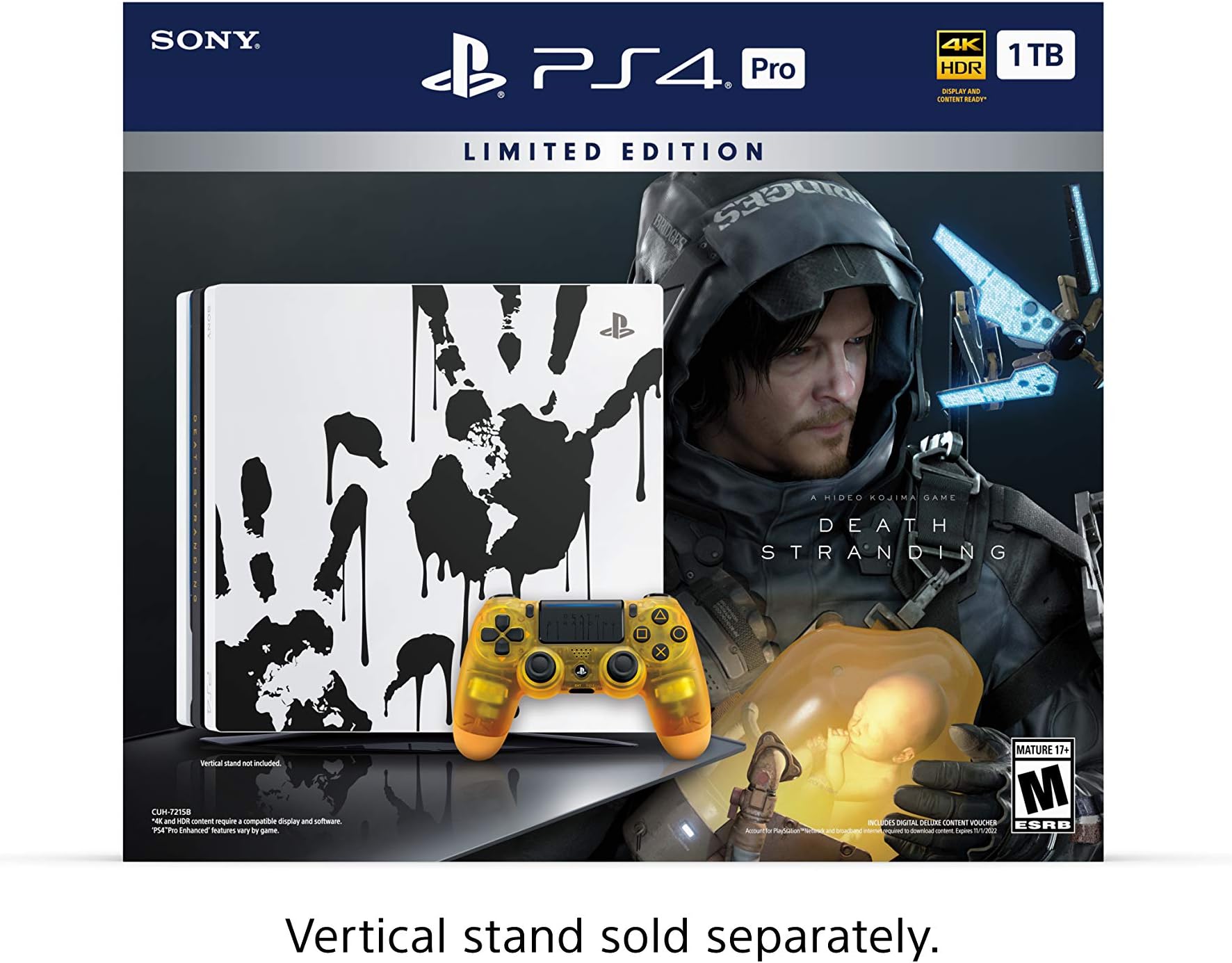 PlayStation 4 Pro 1TB Limited Edition Console - Death Stranding Bundle